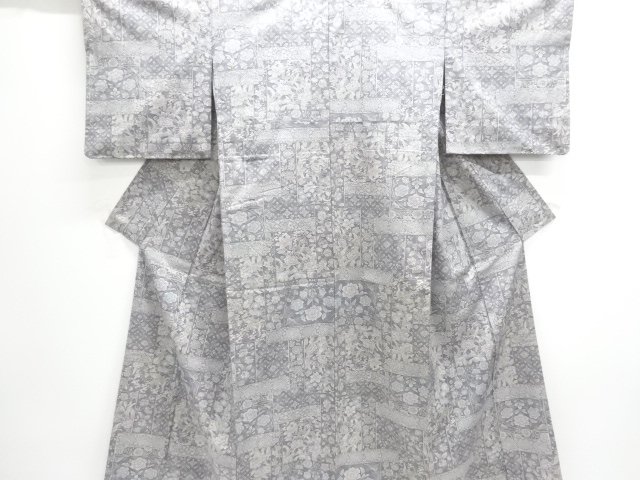 JAPANESE KIMONO / TSUMUGI / FLOWER & BIRD 